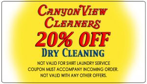 20% Off Dry Cleaning